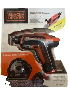 BLACK+DECKER BDCS50MCA Roto Bit Cordless Screwdriver W / MULTI CUTTER ATTCHAMENT - Picture 1 of 3