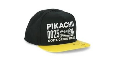 NUEVO CON ETIQUETAS Gorra Pokémon GOTTA CATCH EM ALL Pikachu 2025 Negro Snapback Sombrero Juvenil OSFM  Foto 1 de 4