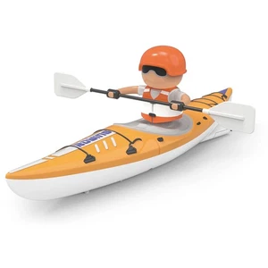 RC Toys 1/16 Miniature Canoe RTR Orange Version RC Boat #HC810OR - Picture 1 of 5