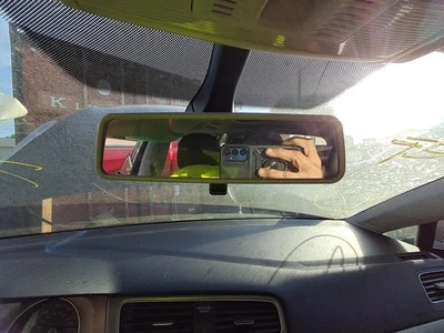 Used Front Center Interior Rear View Mirror fits: 2016 Volkswagen Golf w/o autom - Image 1 of 4