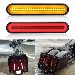 2X Rear Fender LED Saddlebag Side Light For Harley Touring Street / Road Glide - Bild 1 von 11
