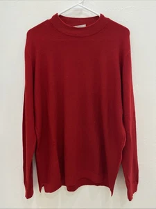 Maus & Hoffmann Herren Pullover Wolle Seide Kaschmir Rot Italy XXL - Bild 1 von 8