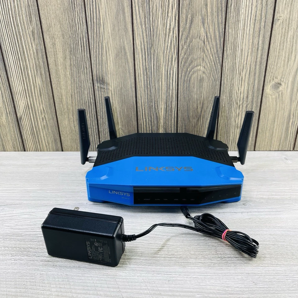 Linksys WRT1900AC V2 1300 Mbps 4 Port Dual-Band Wi-Fi Router Tested Works - Image 1 of 4