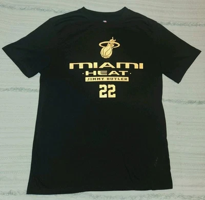 Camiseta Jimmy Butler #22 Miami Heat - Negra y Dorada Grande Foto 1 de 4