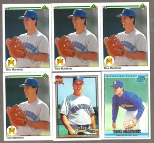 1990 Upper Deck Tino Martinez Seattle Mariners RC's 6 cards FREE Shipping - Picture 1 of 2