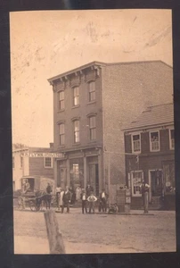 FOTO REALE BORDENTOWN NEW JERSEY NJ DOWNTOWN STREET SCENE CARTOLINA COPIA - Foto 1 di 1