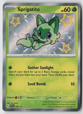 Sprigatito - 076 - SV: Scarlet & Violet Promo Cards Holofoil- PTCG - Image 1 of 2