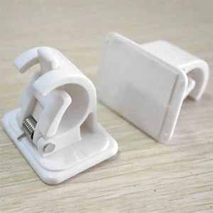 Befestigung Für Scheibengardinen, Halterung Für Gardinenstangen Ohne Bohren - Picture 1 of 15