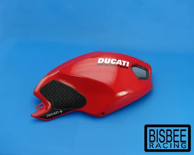DUCATI OEM 08-13 MONSTER 696 796 CUBIERTA DEL TANQUE DE COMBUSTIBLE DERECHO PANEL DE MOLDURA ROJO Foto 1 de 4