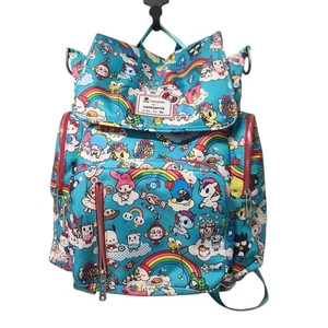 Ju-Ju-Be Be Hello Kitty Sanrio Sporty Backpack Diaper Bag Rainbow Dreams - Picture 1 of 6