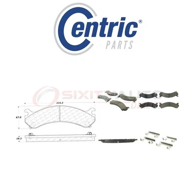 Centric Ceramic Disc Brake Pads w Shims for 2008 GMC Sierra 3500 HD 6.0L qu — 第 1/4 张图片