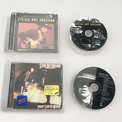 Lot Bundle Of 2 Stevie Ray Vaughan CDs Crack On One Of The Case See Photos - Image 1 of 4