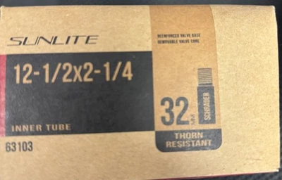 NOS Sunlite Thorn Resistant Schrader Valve Tube, 12-1/2 x 2-1/4" / 32mm - Image 1 of 4