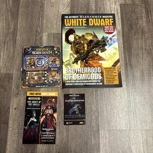 White Dwarf Magazine #357 Feb 2018 Warhammer 40K Custodes Complete w/ 3 Gifts - Picture 1 of 4