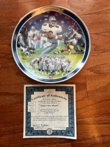 Dallas Cowboys Troy Aikman NFL "The Game's Greatest" Platte Bradford Exchange 534C - Bild 1 von 4