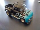 Tootsie Toy 1956 F100 Black With Blue Flames And Side Pipes Hot Rod