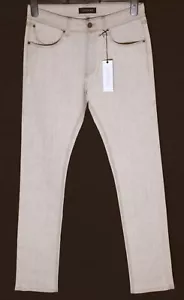 "Neu superfeine schlanke schlaue Stretchjeans für Herren £145 Made in Italy Stein W30"" W31" - Bild 1 von 4