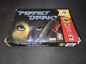 Perfecto Oscuro Raro Nintendo 64 N64 EXCELENTE+ Estado COMPLETO n caja+protector! - Imagen 1 de 9