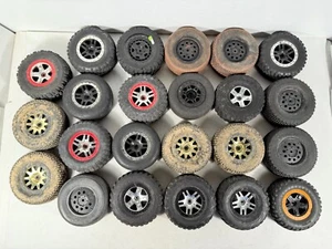 23x Used Traxxas Slash 1/10 Scale Short Course Truck Tire Lot Mud Tires Losi - Picture 1 of 16