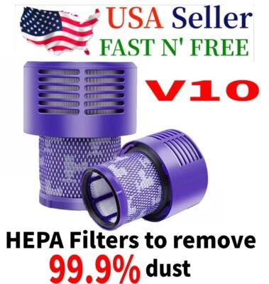 3 PCS V10 Replacement Filter for DYSON SV12 Cyclone Animal Absolute Total Clean