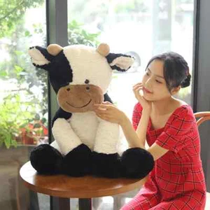 Milk Cow Year Plush Toys Stuffed Animal Doll Cattle Children Kid Christmas Gift - Picture 1 of 16