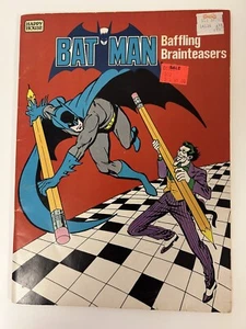 1983 Batman Activity Book Baffling Brainteasers DC Comics Happy House Unused Vtg - Picture 1 of 4