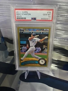 L👁 👁 K 2011 Topps GOLD Mike Stanton PSA 10 - Picture 1 of 1