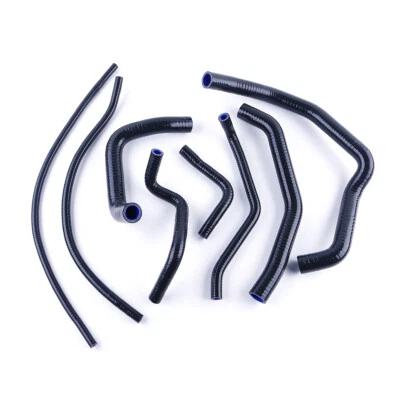 KIT MANGUERAS RADIADOR SILICONA NEGRO PARA HONDA CBR 600 F4 CBR600F4I 1999-2002 Foto 1 de 4