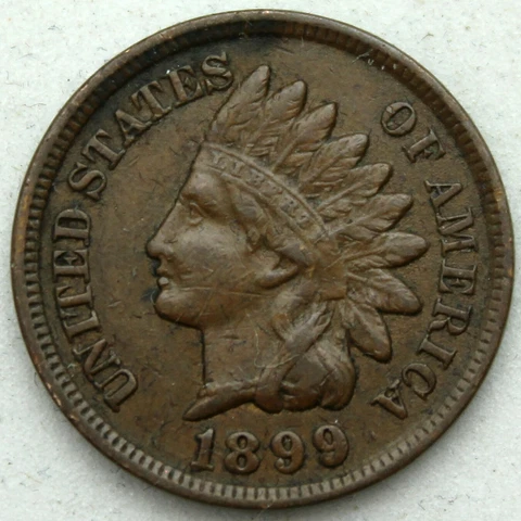 1899 Indian Cent - XF Cover