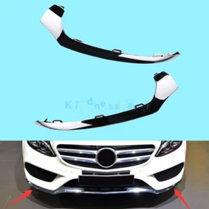 Car Left / Right Front Bumper Lower Chrome Trim For Benz W205 C300 C350 - Picture 1 of 6