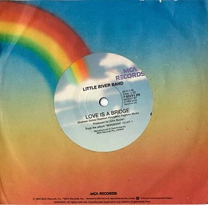 LITTLE RIVER BAND - LOVE IS A BRIDGE 7" 45 RPM VINYL SINGLE RECORD AUSTRALIA NM - Picture 1 of 2