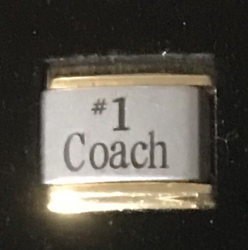 #1 CHARM COACH FINITURA ORO ITALIANO collegamento laser 9MM K16