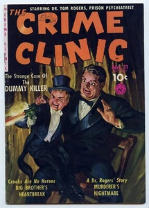 The Crime Clinic 11 (VG+ 4.5) Ziff Davis Comic 1951 Dummy Killer Golden Age - Picture 1 of 2
