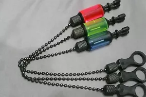 3x GARDNER MICRO BUG BOBBIN-ROJO, VERDE, AZUL+lSOTOPOS-JUEGO INDICADOR DE MORDIDA DE CARPA USADO - Imagen 1 de 8