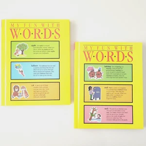 2 Vol 1991 MY FUN WITH WORDS DICTIONARY Traditional Family Values Homeschooling - Imagen 1 de 13