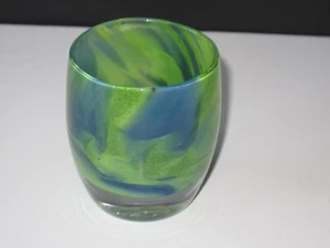 Glassybaby THRIVE handgeblasener Votivkerzenhalter NEU im Karton limitierte Seahawks - Bild 1 von 8