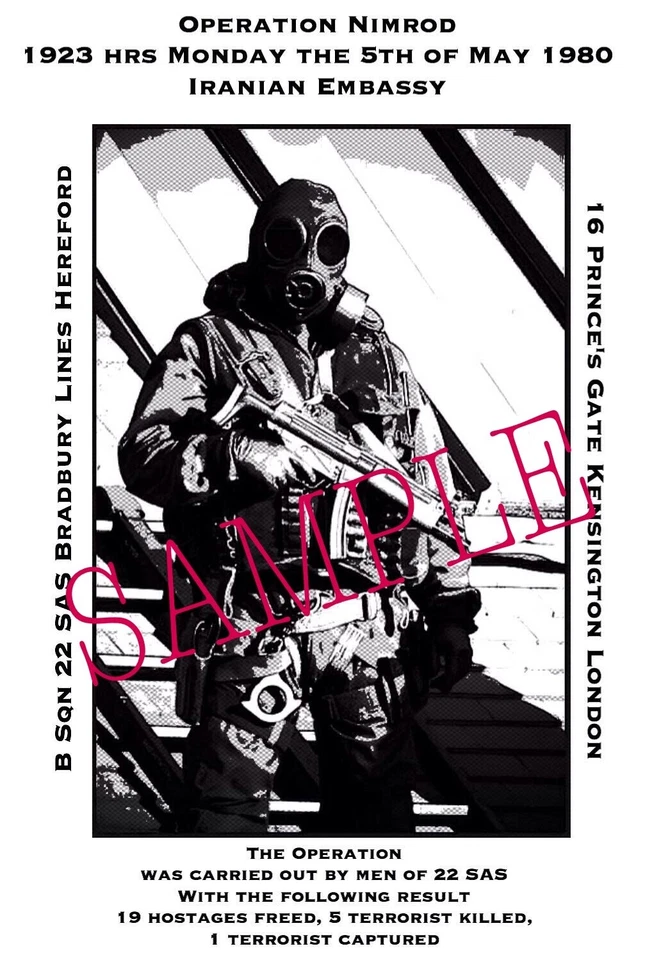 SAS Special Air Service A4 photo print.  - Image 1 of 1