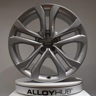 RUEDA ORIGINAL AUDI Q5 8R 20" PULGADAS 5 RADIOS DOBLES ALEACIÓN PLATEADA X1 8R0601025AP - Imagen 1 de 3