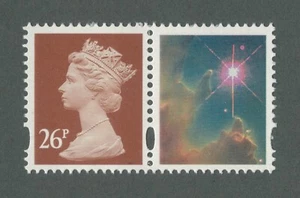 GB QEII MACHIN DEFIN 26P RED-BROWN & LABEL EX DX23 SG Y1691 MNH EHEMALS Y1685 - Bild 1 von 1