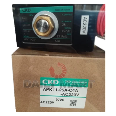 New In Box CKD APK11-25A-C4A-AC220V Solenoid Valve - Image 1 of 4