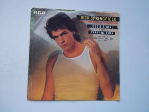 RICK SPRINGFIELD - Jessie's Girl / Carry Me Away - 45 RPM 7" Record 1981 RCA - Picture 1 of 6