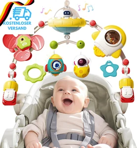 Kinderwagen Spielzeug Mit Musik, Spielbogen Kinderwagen Babyschale Kinderbett Ba - Bild 1 von 12
