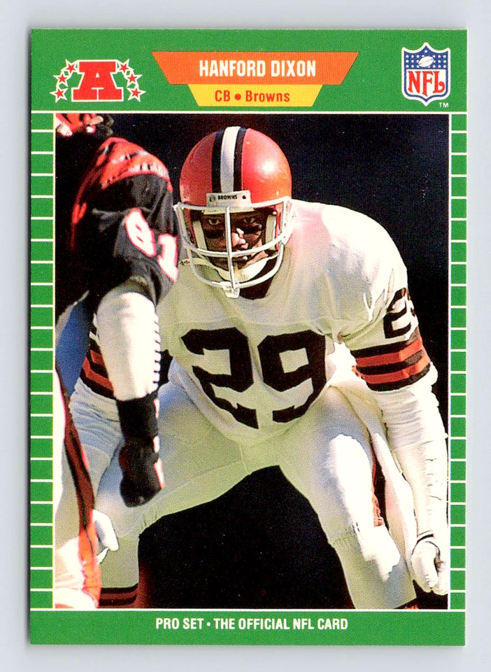 1989 Pro Set Card, #75 Hanford Dixon, Cleveland Browns - Image 1 of 3
