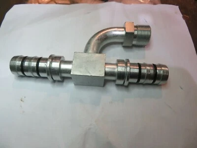 AeroQuip E-Z зажим гнездовой 90 градусов локоть/тройник фитинг переменного тока (161-A5) - Изображение 1 из 4