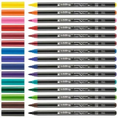 EDDING Porcellan Pinselstift 4200 1-4mm [alle Farben wählbar] - Bild 1 von 4