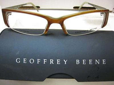 GEOFFREY BEENE EYEGLASS FRAMES Style FRAGRANCE in  BROWN  52-17-135 W/ Case - Image 1 of 3