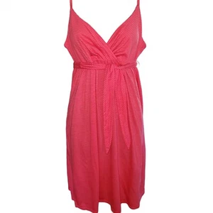 Abito donna American Eagle estivo rosa grandi righe spalline spaghetti nuovo con etichetta modal - Foto 1 di 12