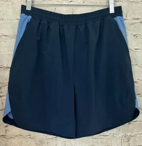 Pantalones Cortos Atléticos Peloton Hombre Medianos Azul Dos Tonos - Imagen 1 de 3