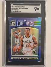 2016-17 Donruss Optic Court Kings BLUE #24 Giannis Antetokounmpo 11/49 SGC 9