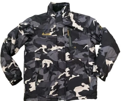 MOERDENG Mujer Negro Camuflaje Manga Larga Cremallera Abrigo Chaqueta Cortavientos Talla Pequeña Foto 1 de 4